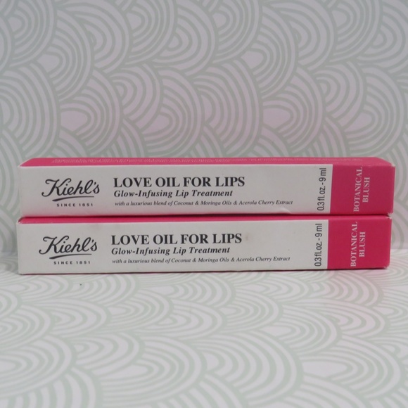 KIEHL'S💥LOVE OIL FOR LIPS GLOW INFUSING LIP TREATMENT BOTANICAL BLUSH - 2PCS💥 - Picture 5 of 7